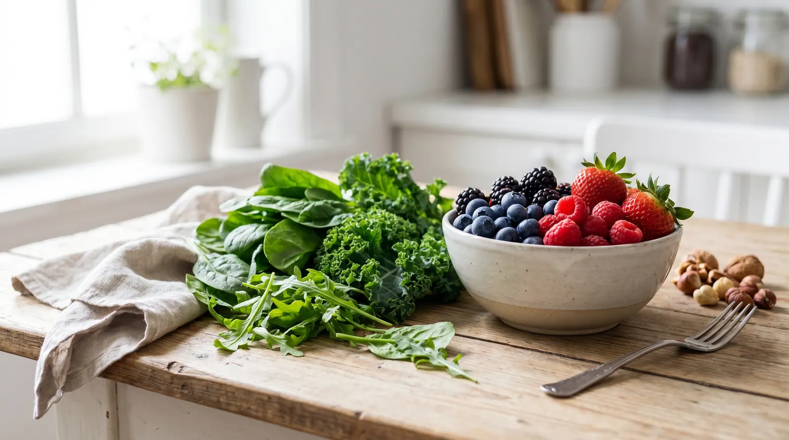 Blueberries, strawberries, and spinach as sources of antioxidants