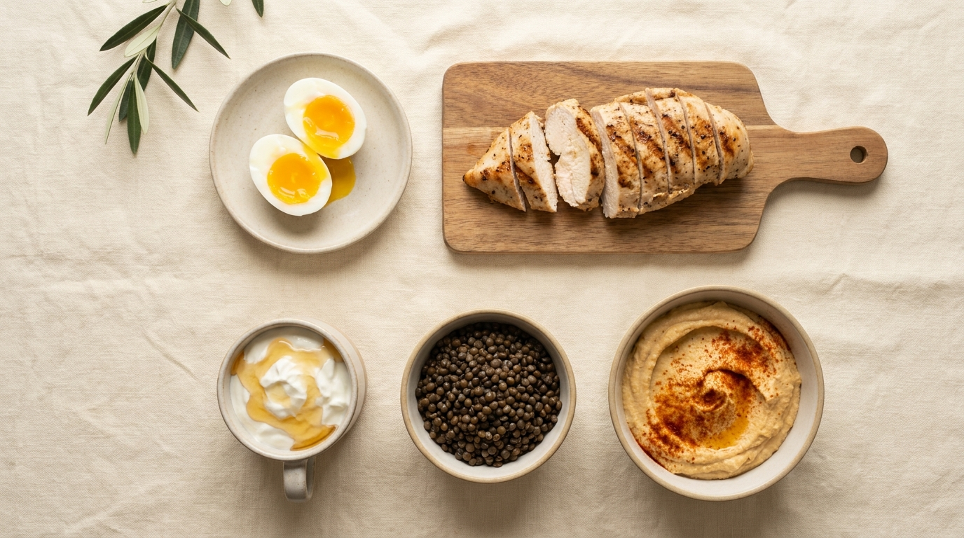 حِمية البروتين — مصادر سعوديّة وجرعات يوميّة