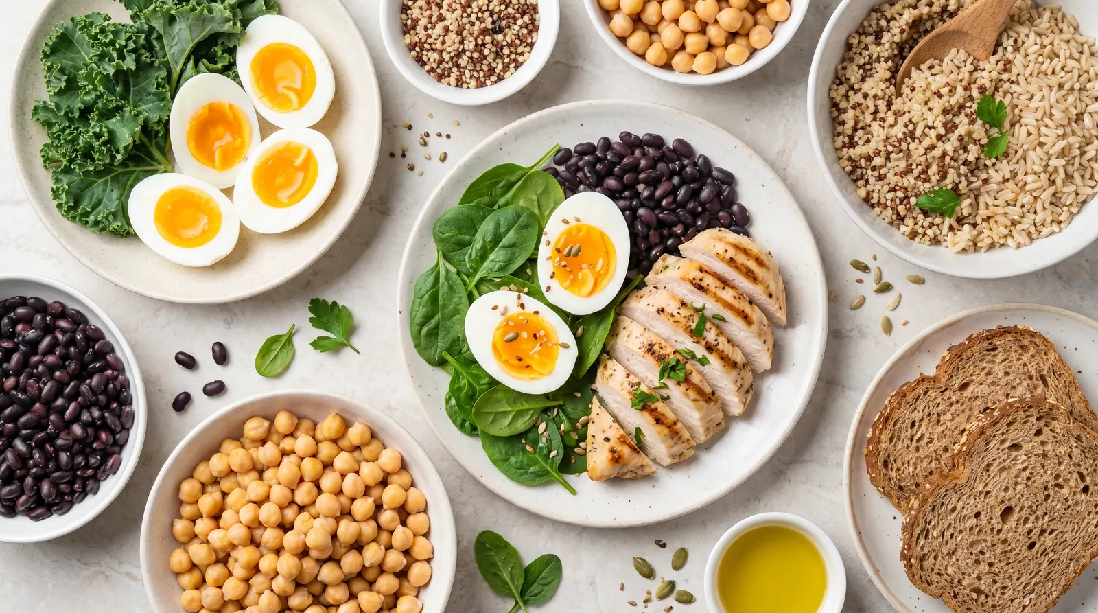Sources of protein and fiber to protect muscle in the eating window