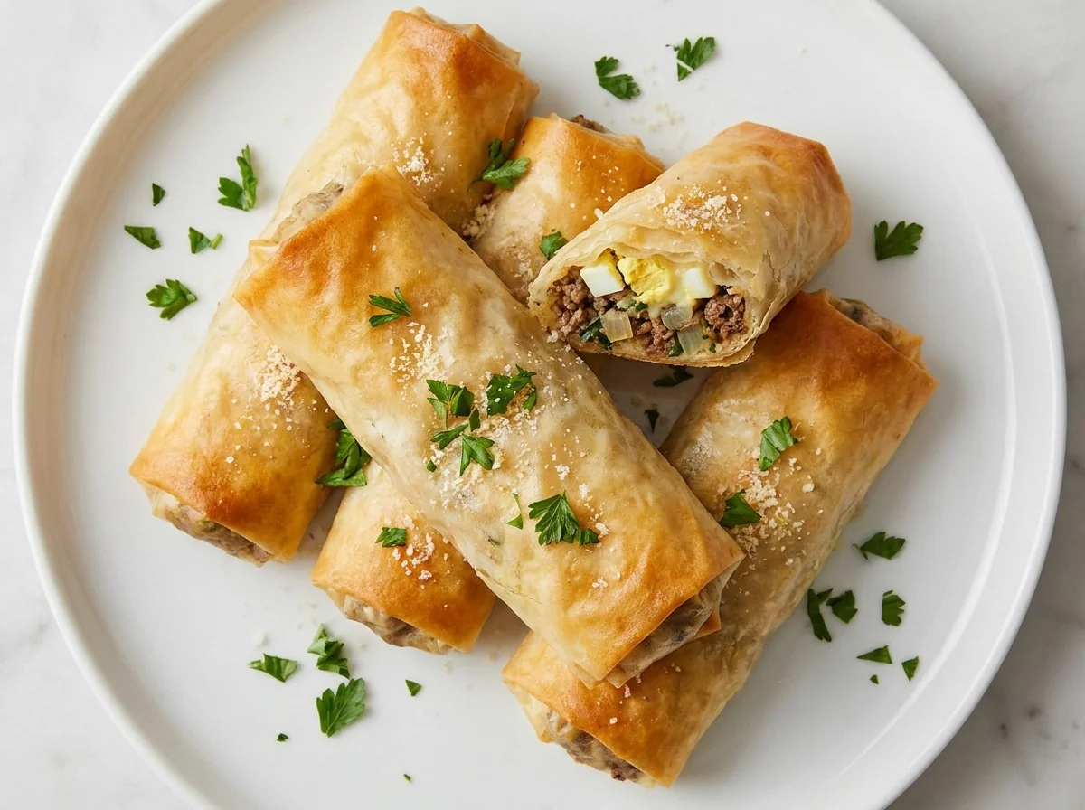 Algerian Baked Meat Bourek