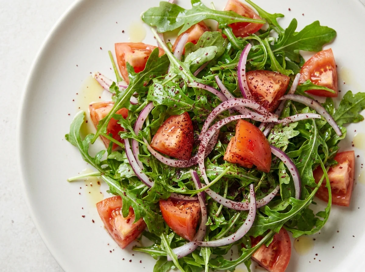 arugula-tomato-onion-salad