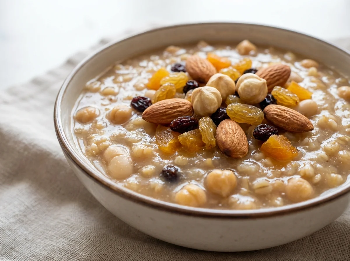 Ashure (Noah's Pudding with Grains and Dried Fruit)