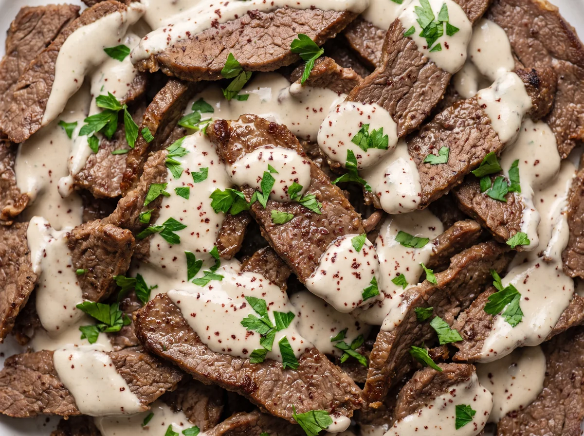 شاورما اللحم بصوص الطحينة