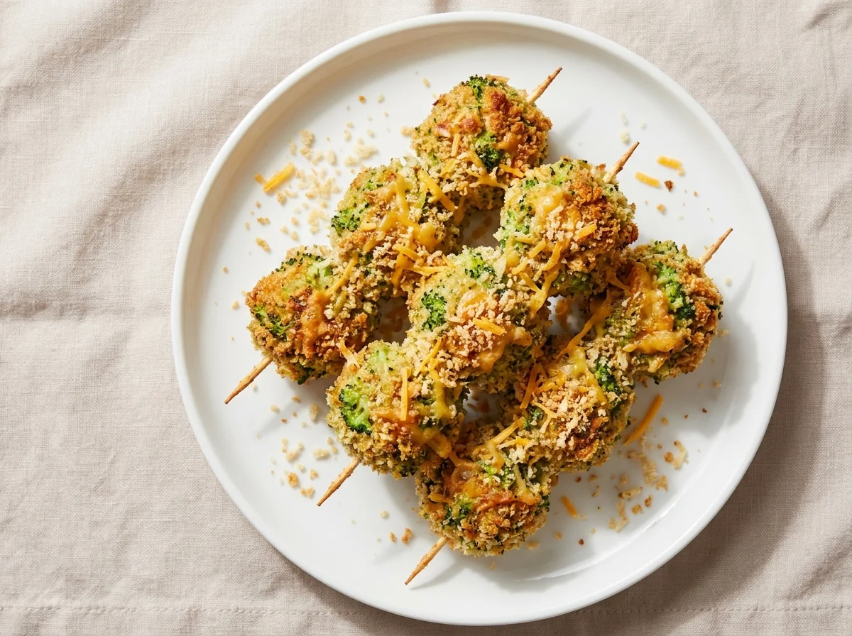Crispy Broccoli Kebabs