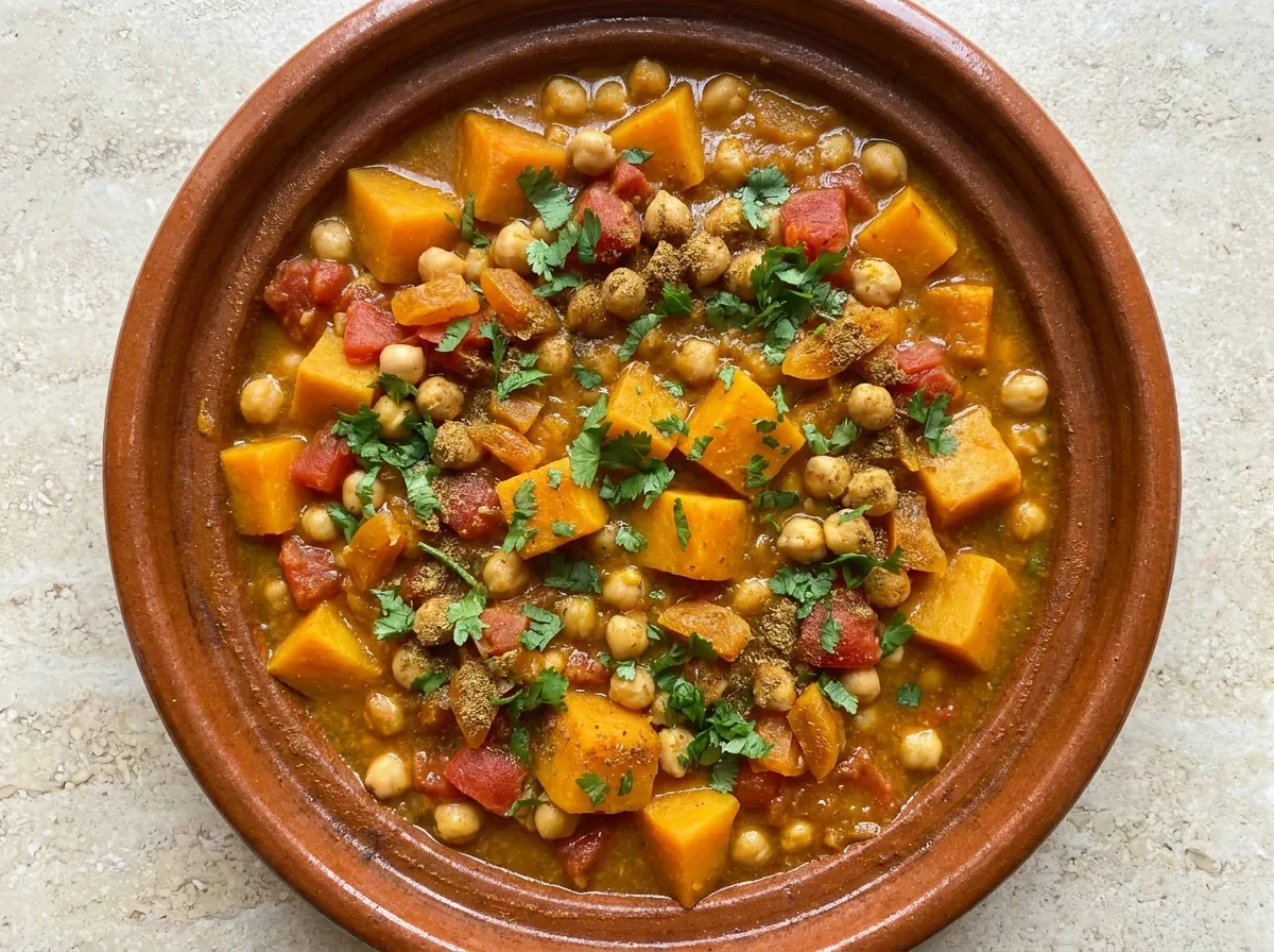 طاجن القرع والحمّص المغربيّ