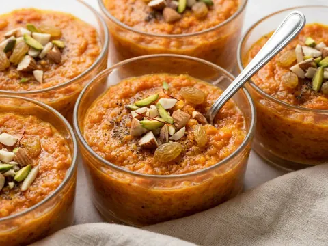 حلوى الجزر بالحليب والهيل