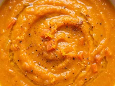 شوربة الجزر بالبرتقال