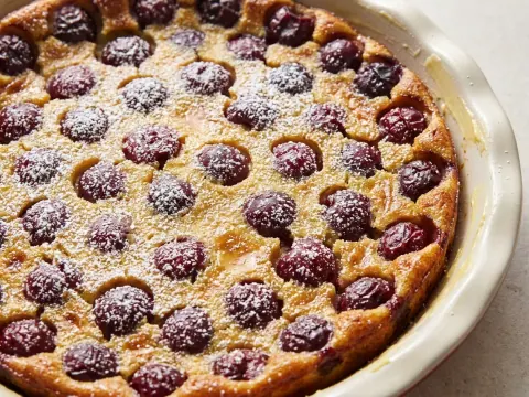 كلافوتي الكرز (فطيرة الكاسترد الفرنسيّة)