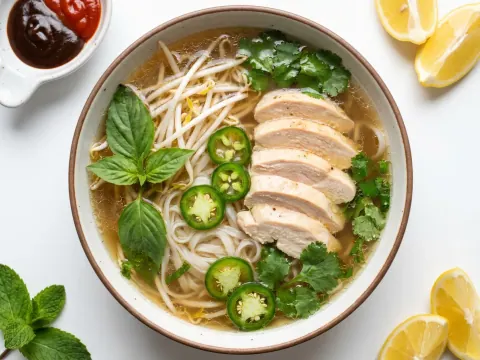 شوربة الفو الفيتناميّة بالدجاج
