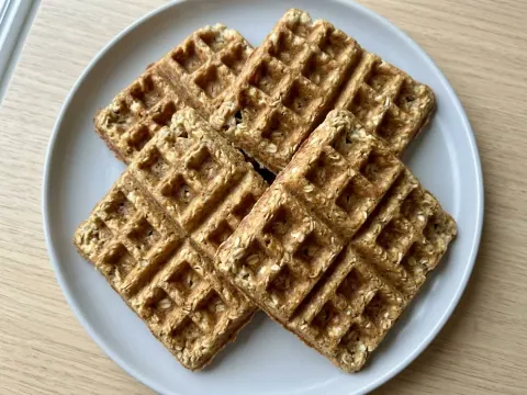وافل جبن القريش بثلاثة مكوّنات