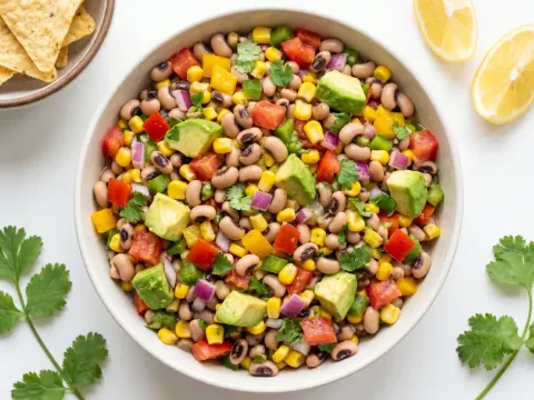 كاوبوي كافيار سلطة الفاصولياء والذرة
