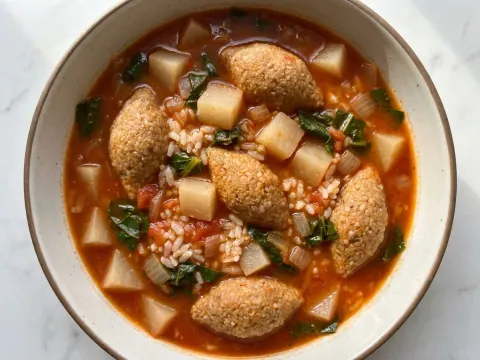 شوربة كبة حامض شلغم العراقية