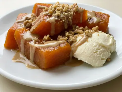 حلوى اليقطين بالطحينة والجوز (كاباك تاتلیسي)