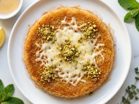 كنافة نابلسيّة بالجبن