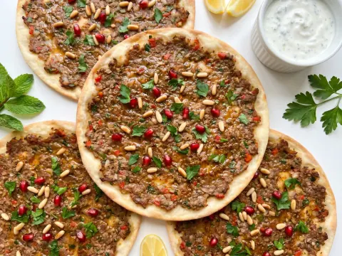 لحم بعجين (صفيحة)