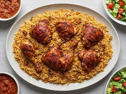 مندي الدجاج بالفرن