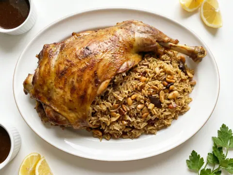 قوزي لحم بالأرزّ
