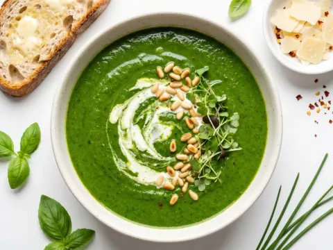 شوربة السبانخ