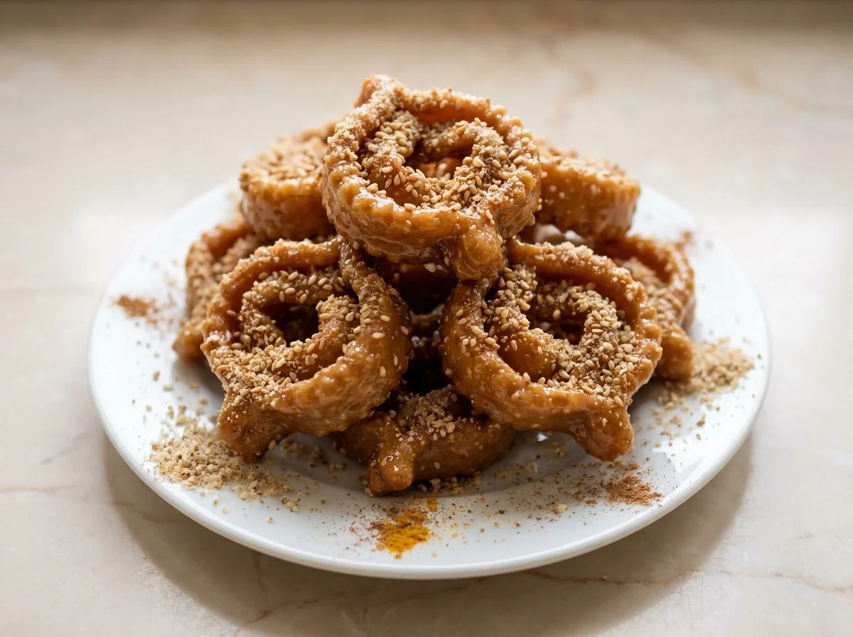 شباكية مغربيّة (بالسمسم والعسل)