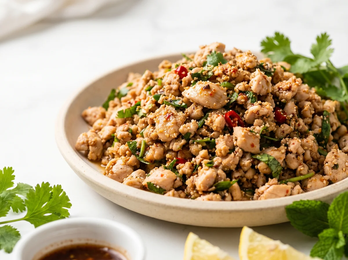 Thai Chicken Larb (Minced Chicken Salad)