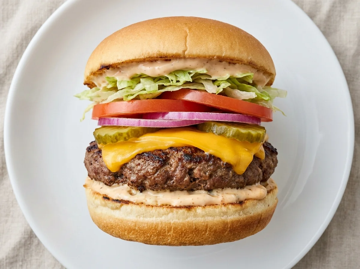 Classic Homemade Beef Burger