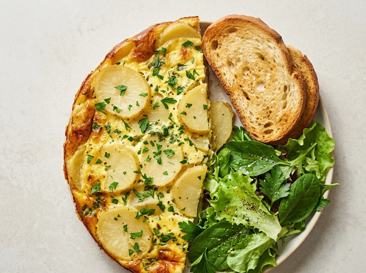 Baked Egg and Potato Pie