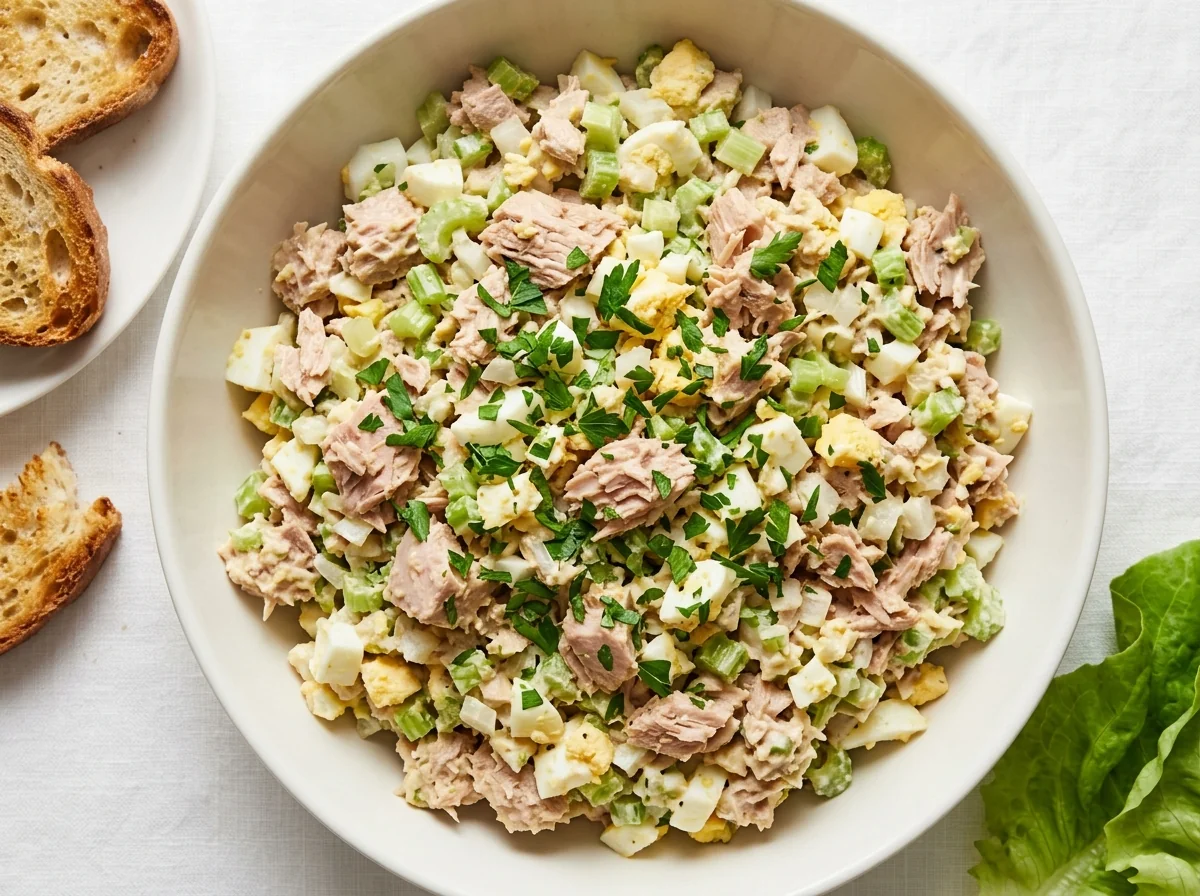 Eggs with Tuna and Celery