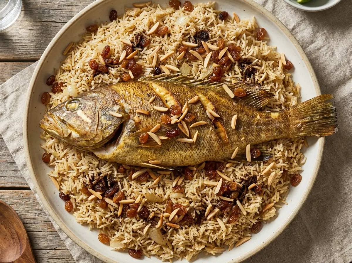 مندي السمك بالبسمتي