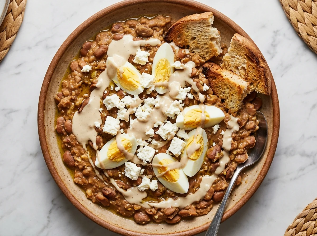 ful-medames-egg-feta-tahini