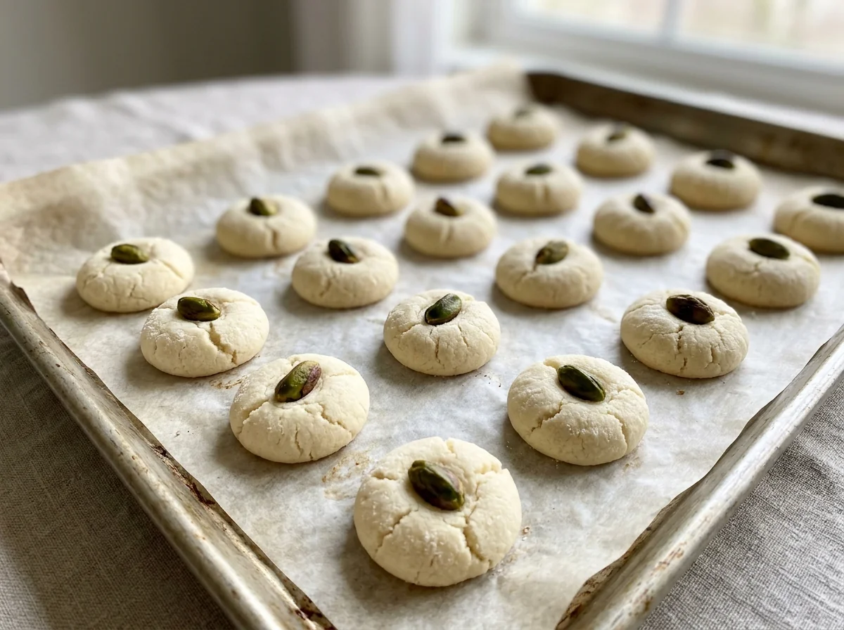 Levantine Ghraybeh with Aleppo Pistachio