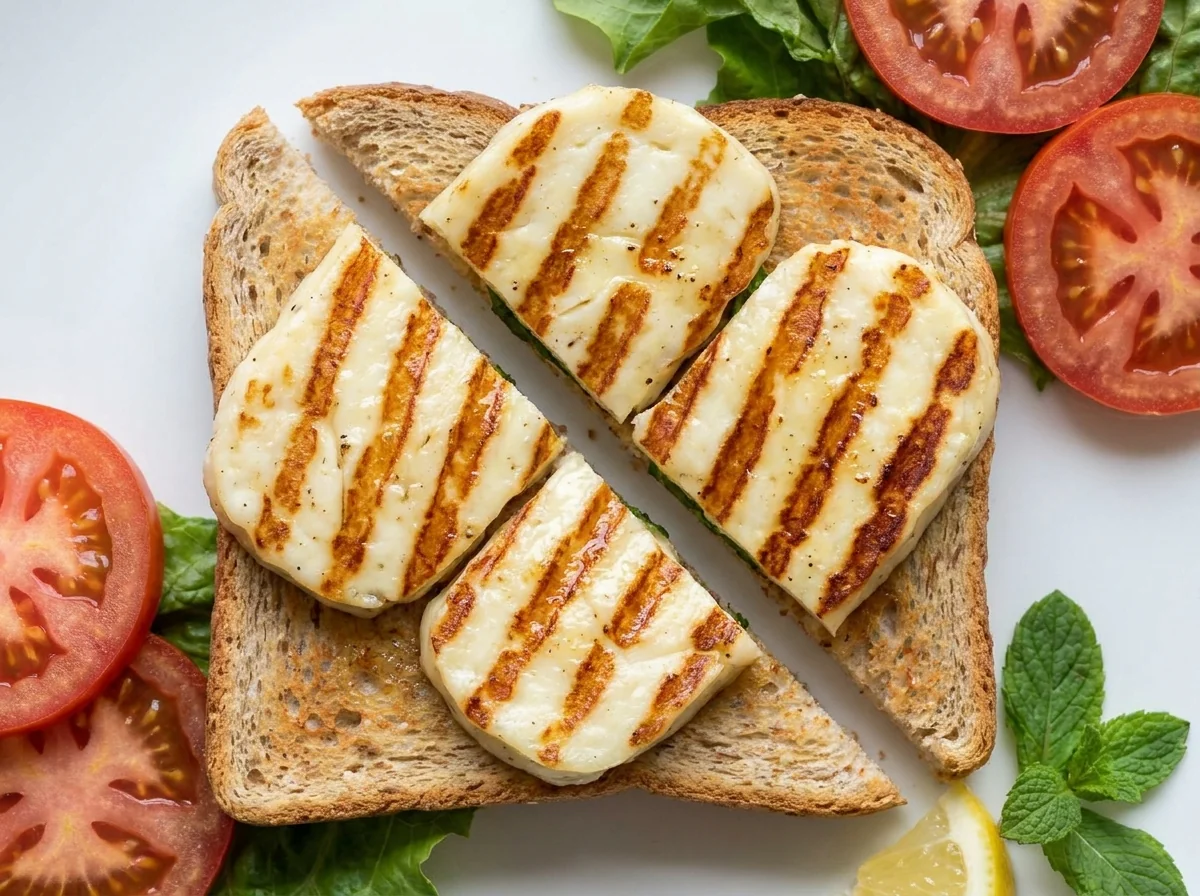 Personal Grilled Halloumi Sandwich