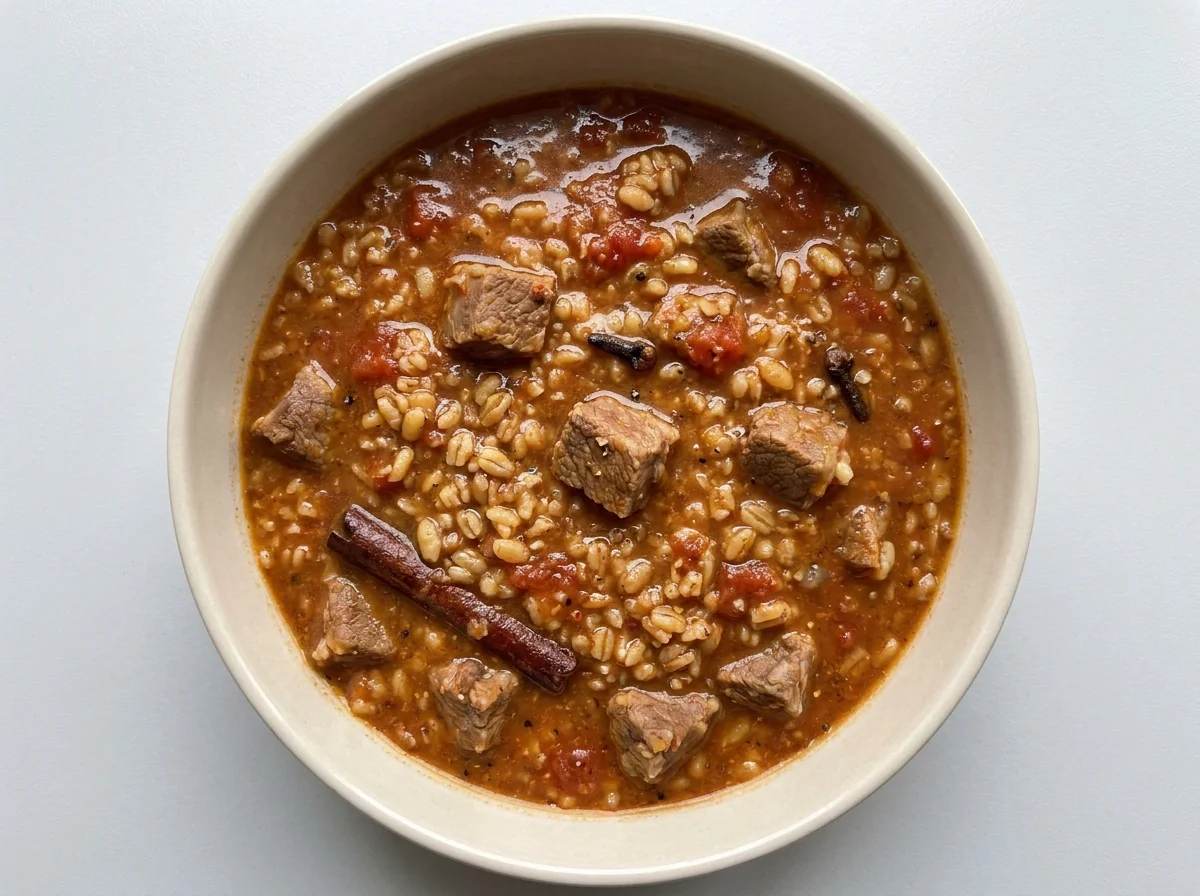 Hejazi Red Cracked-Wheat Soup