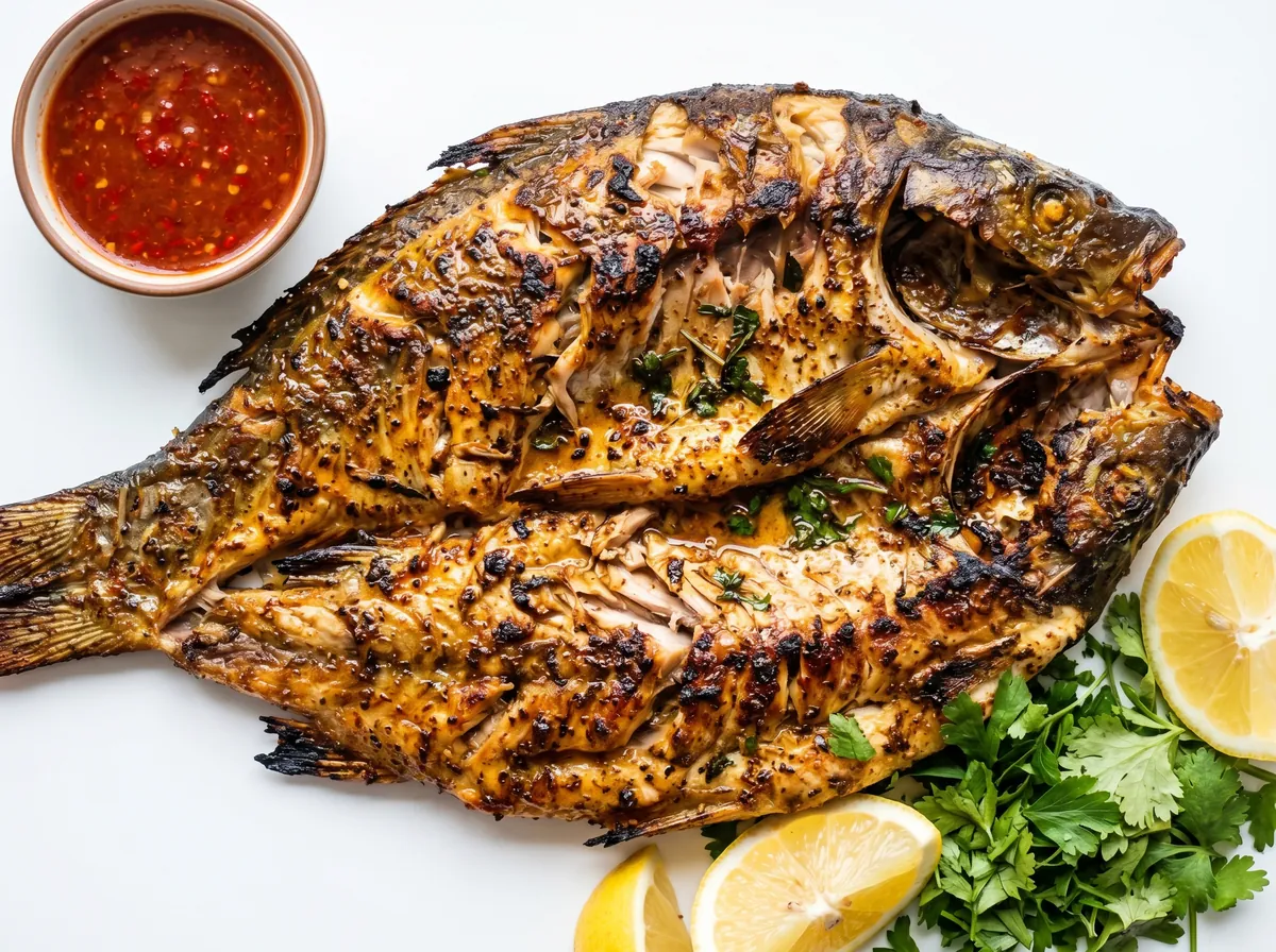 Iraqi Masgouf (Grilled River Fish)