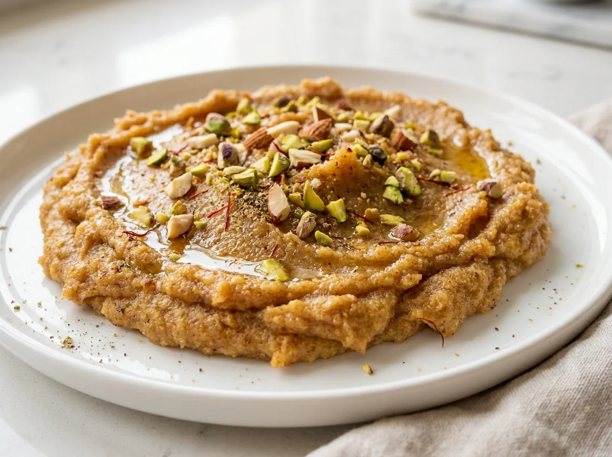 خبيصة إماراتيّة (دقيق محمّص بالزعفران)