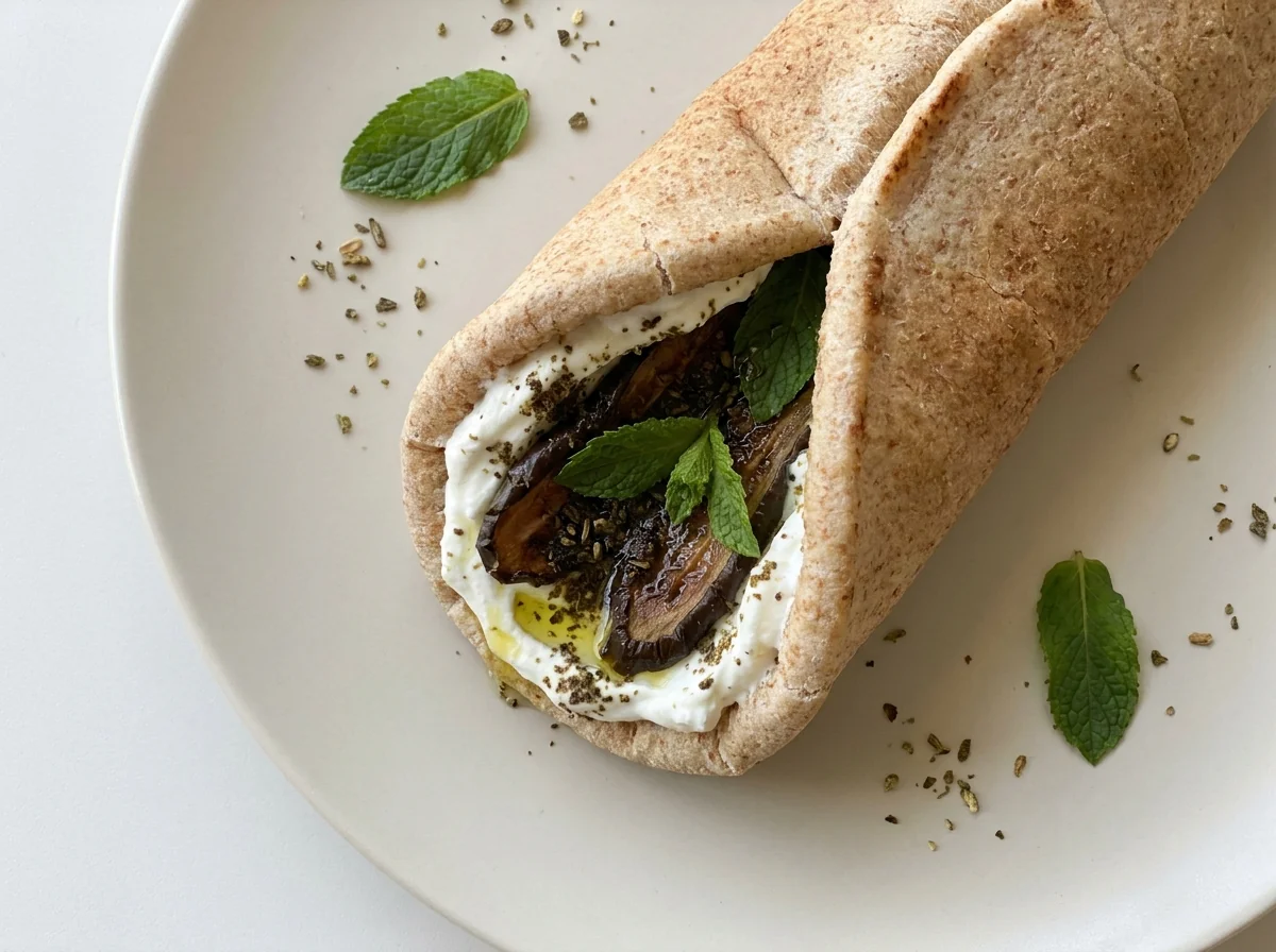 Labneh Sandwich with Za'atar and Cucumber