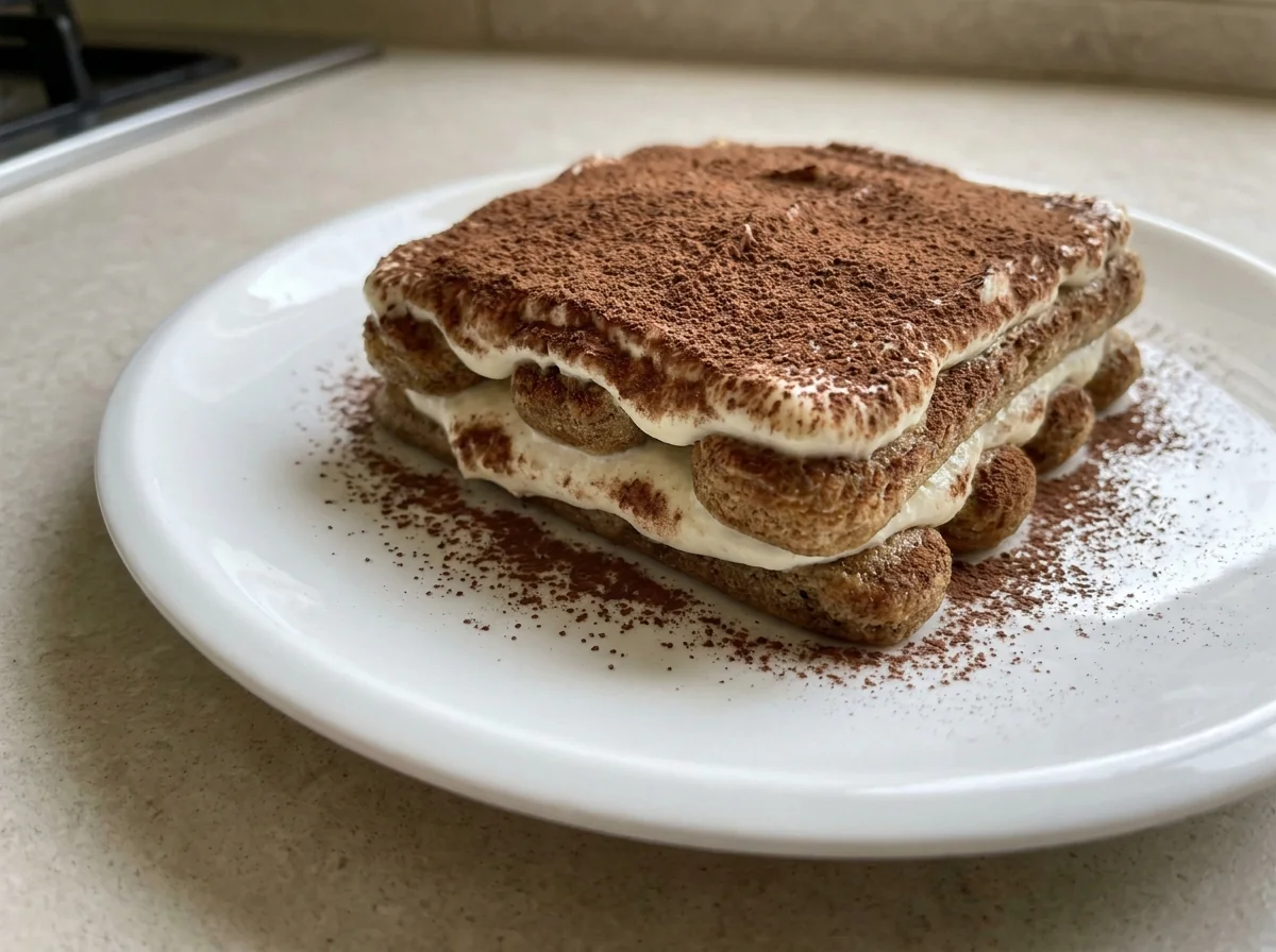 Lighter Yogurt Tiramisu with Coffee