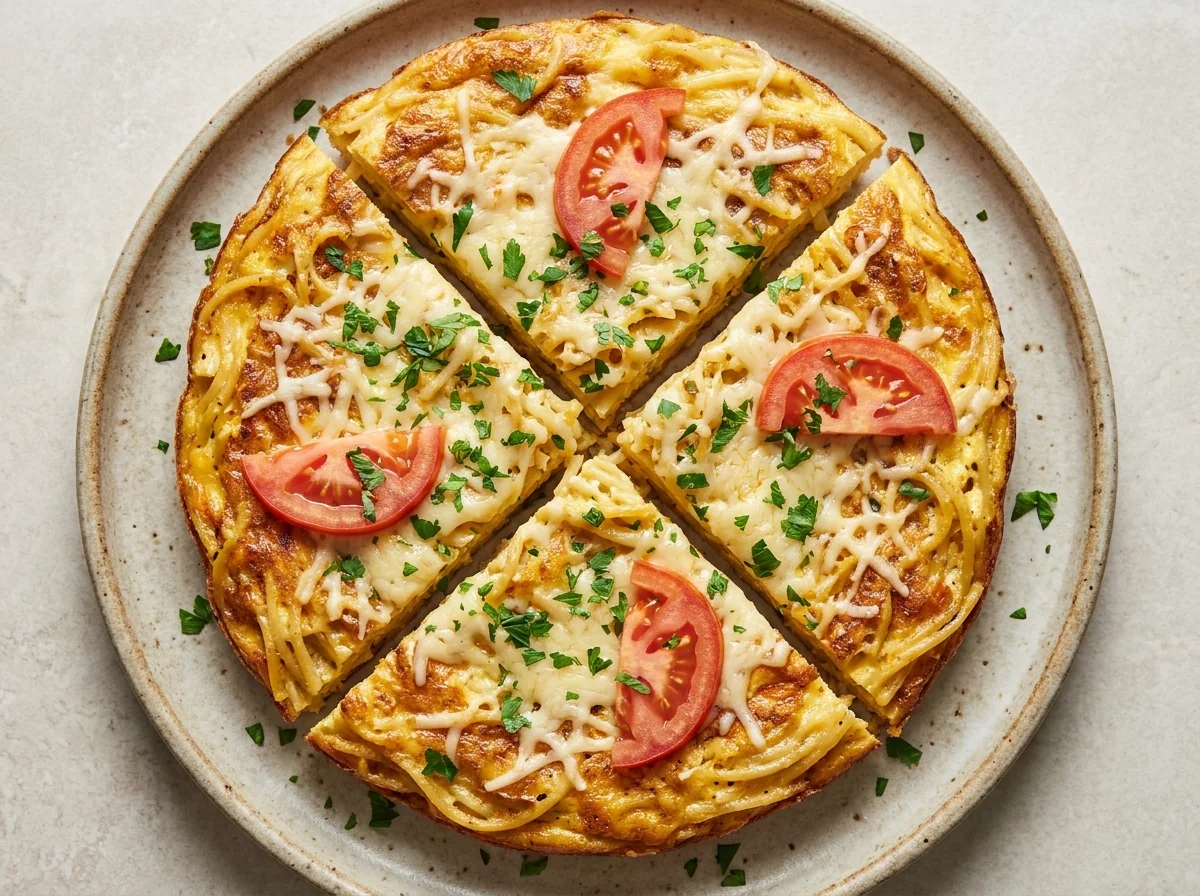 pasta-cheese-omelette