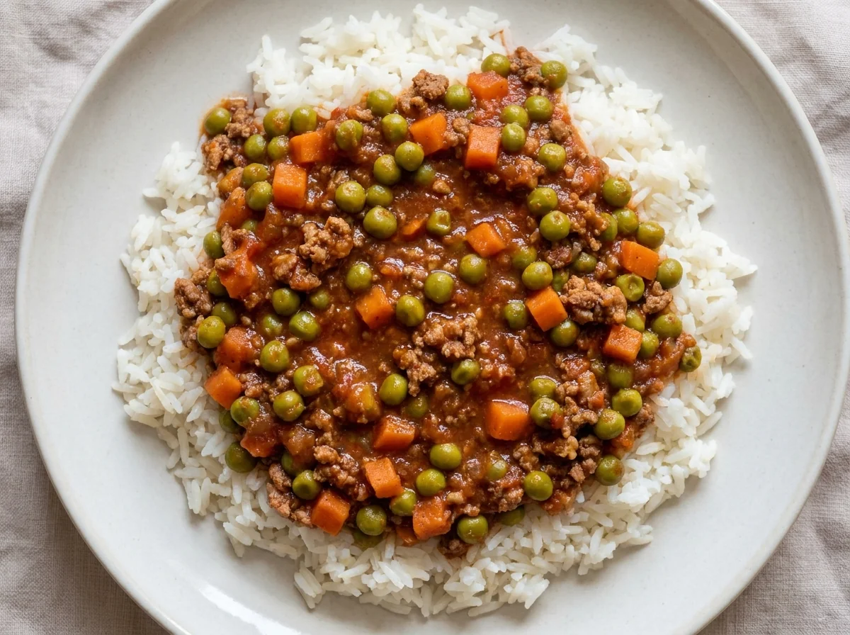 peas-carrots-minced-meat