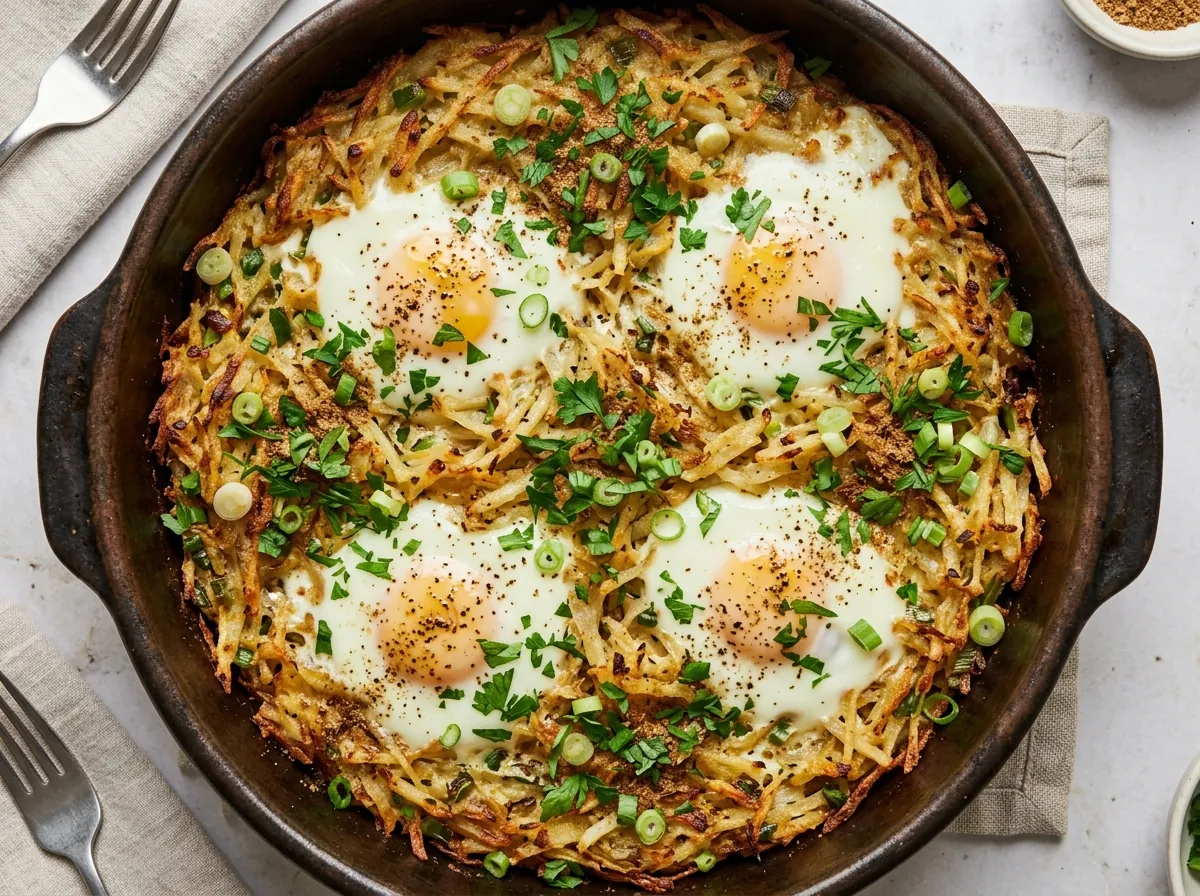 عجة البطاطس المشبّكة