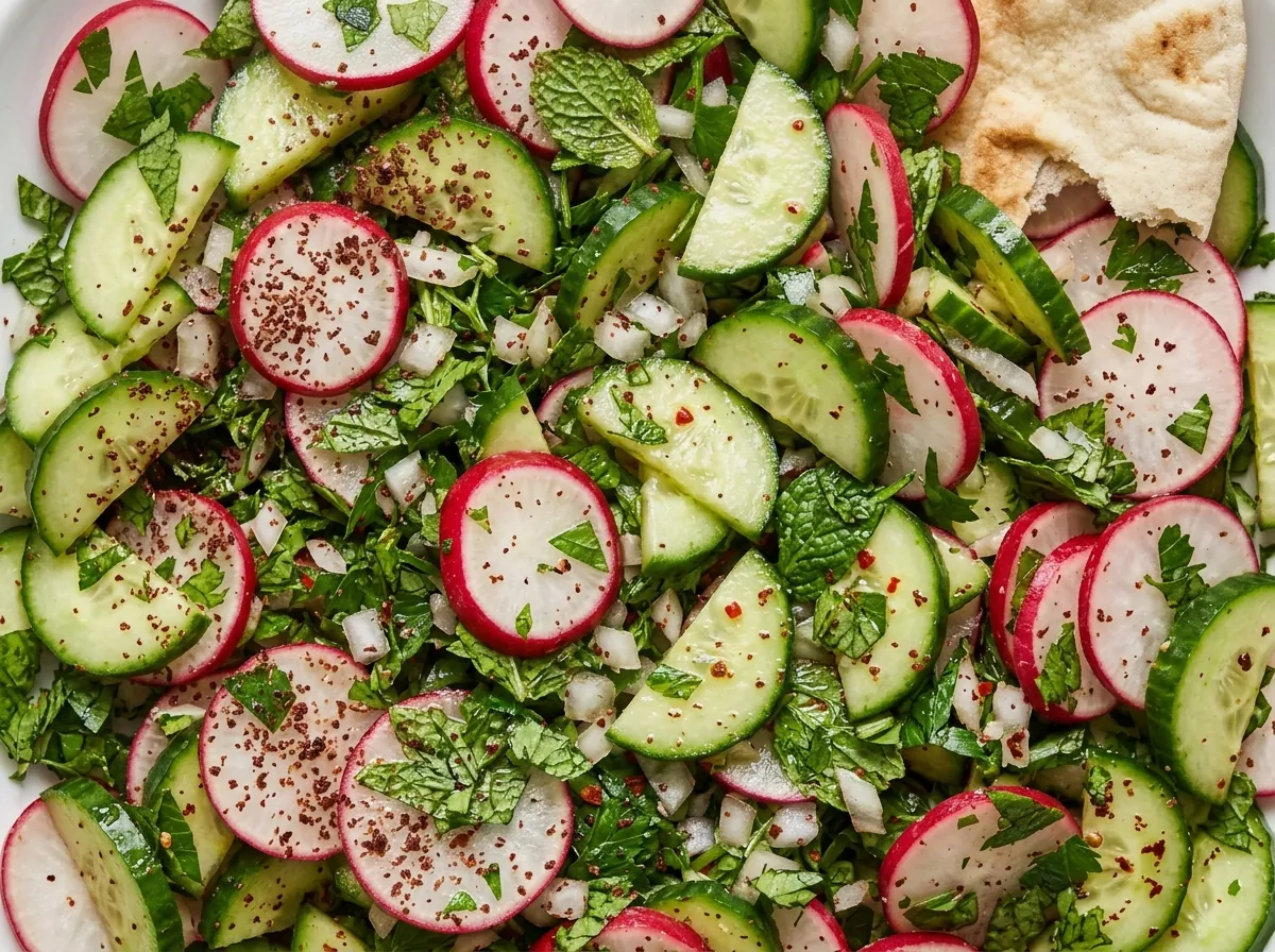 radish-cucumber-mint-salad