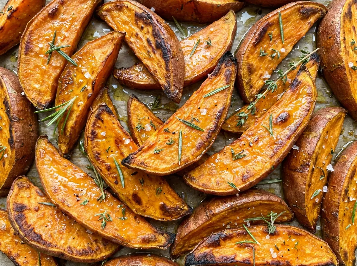 بطاطا حلوة مشويّة بالفرن