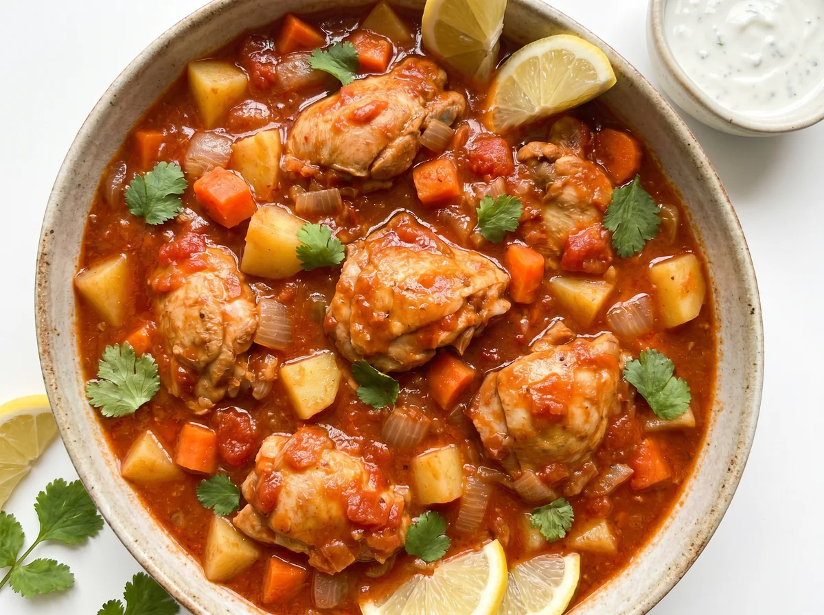 صالونة دجاج بالخضار