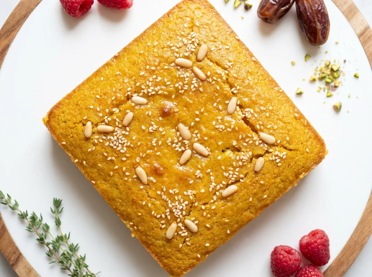 Sfouf Turmeric Semolina Cake