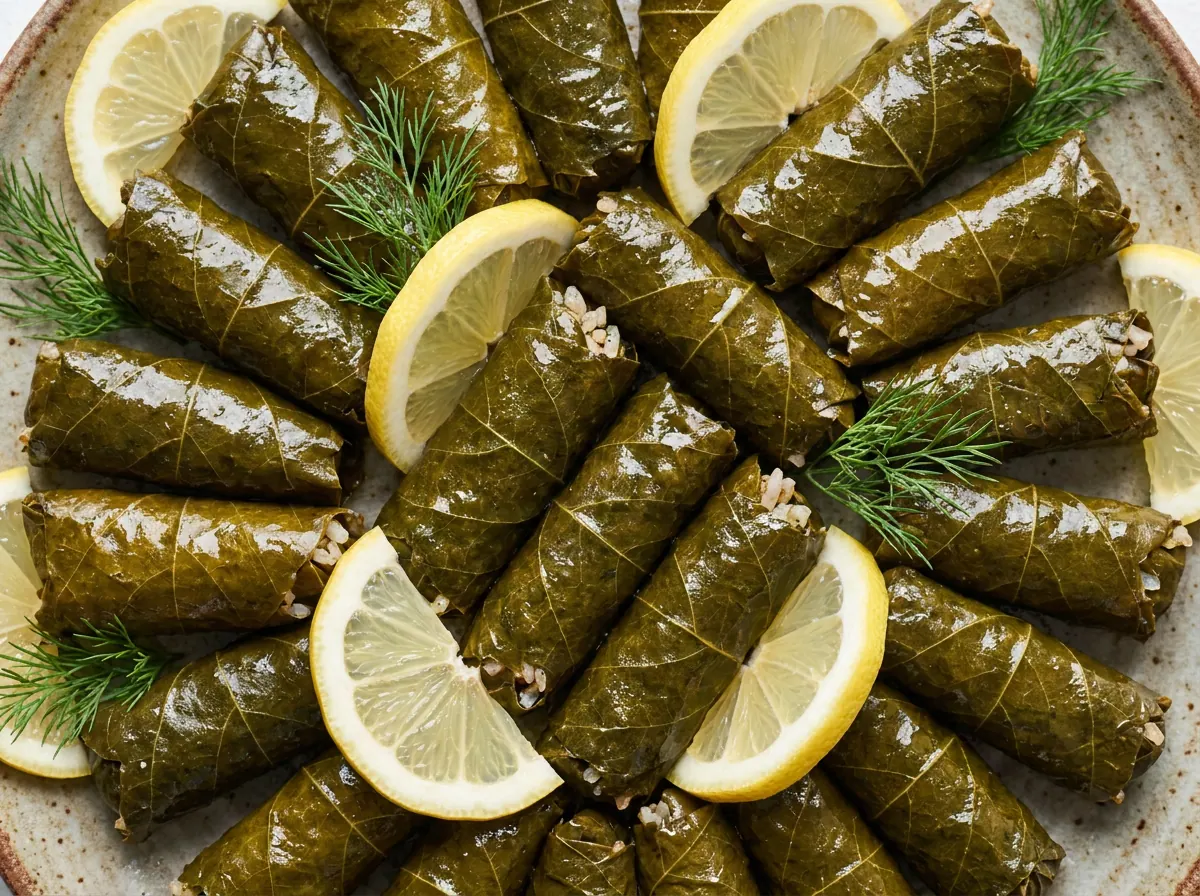 ورق العنب بالأرزّ (يالنجي)