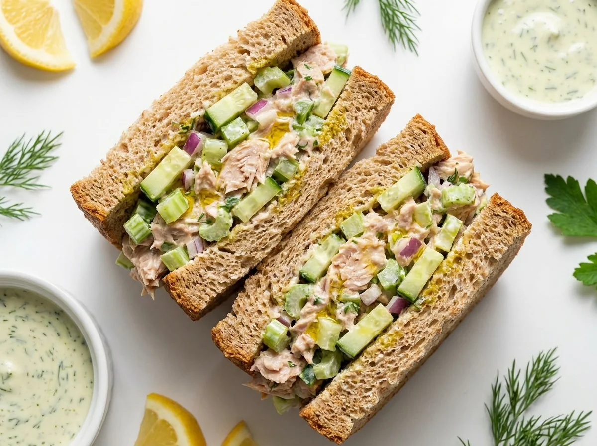 Tuna and Cucumber Sandwich