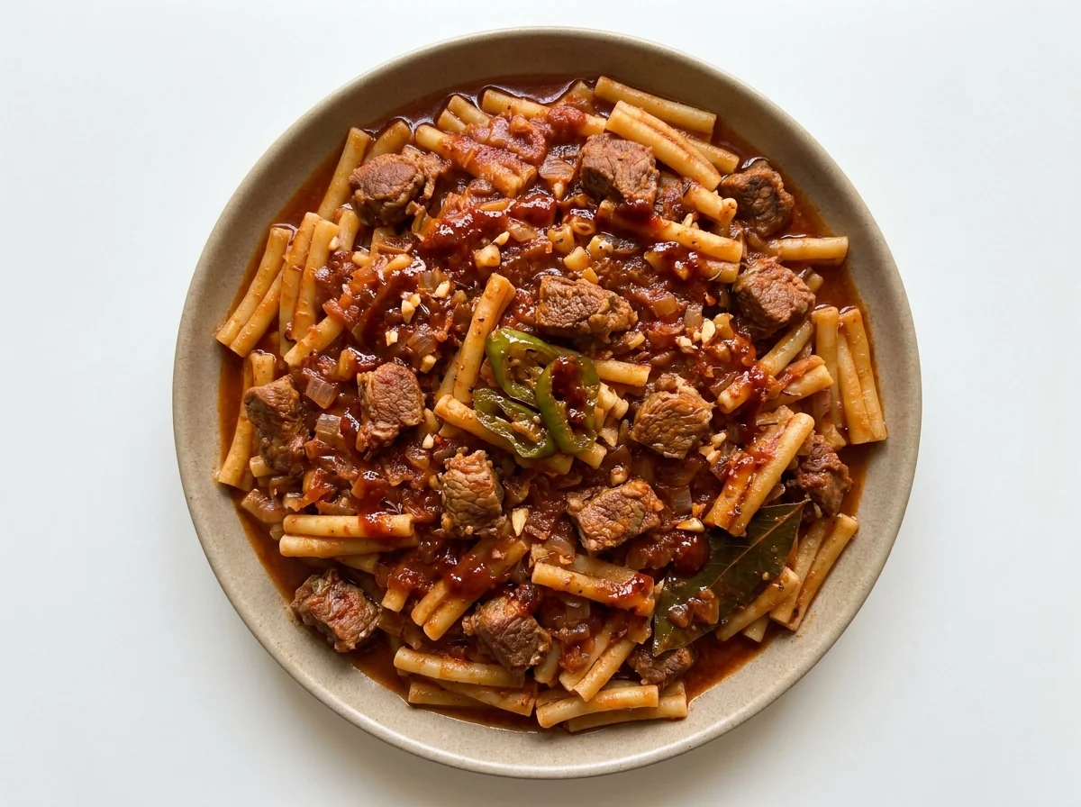 tunisian-macarona-lamb-harissa